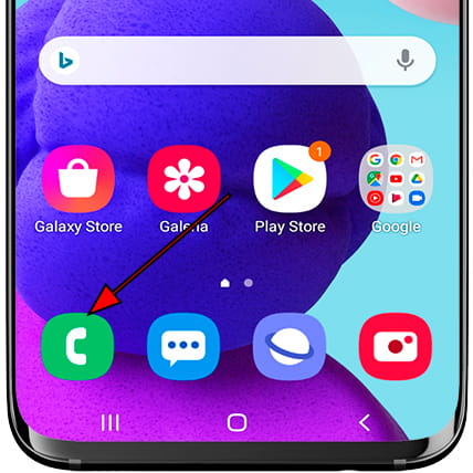 Ícone de chamada Android