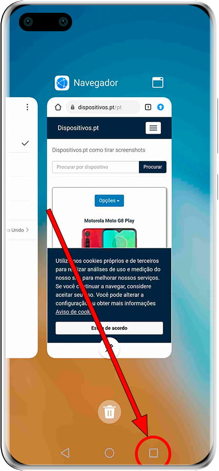 Aplicativos recentes Android