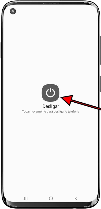 Tela desligar Samsung