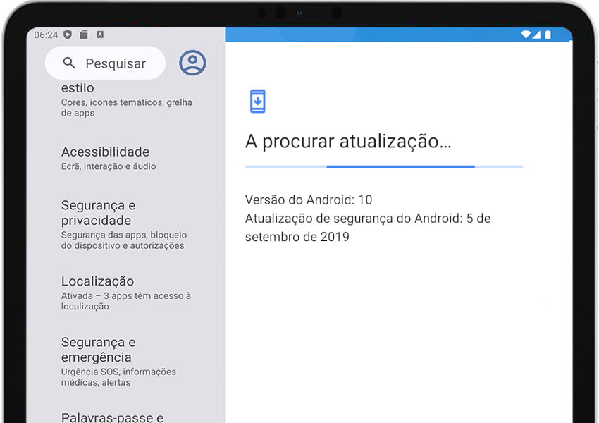 Buscando atualização Android