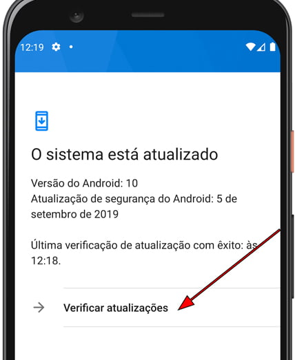 Procurar atualização Android