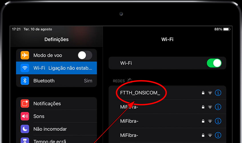 Redes iPad Wi-Fi