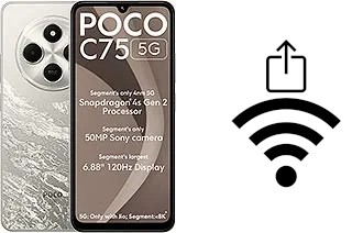 Como gerar um código QR com a senha Wifi em um Xiaomi Poco C75 5G